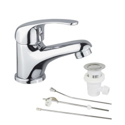 Mereo Umývadlová stojanková batéria, Lila, s výpusťou, chróm (CBEE101)