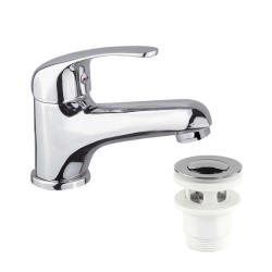 Mereo Umývadlová stojanková batéria vyššia, Lila, s clic-clac, vyššia varianta (CBEE10104C)