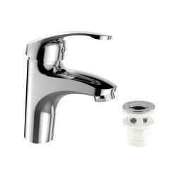 Mereo Umývadlová stojanková batéria vyššia, Sonáta,  s clic-clac CH03P, chróm (CB10104NC)