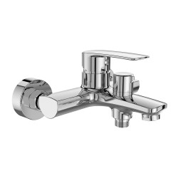 Mereo Vaňová nástenná batéria, Pego, 150 mm, s keramickým prepínačom, bez príslušenstva, chróm (CB90104P)