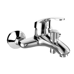 Mereo Vaňová nástenná batéria, Sonáta, 100 mm, s keramickým prepínačom, bez príslušenstva, chróm (CB901A04N)