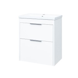 Mereo Vigo, kúpeľňová skrinka s keramickým umývadlom 61 cm, biela (CN311)