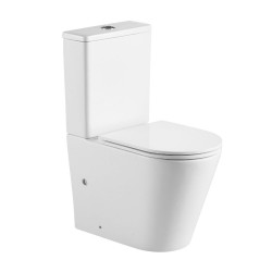Mereo WC kombi, vario odpad, kapotované, Smart Flush RIMLESS, keramické, vr. sedátka (VSD91T1)