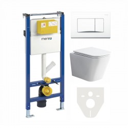 MEREO - WC komplet pre sádrokartón s príslušenstvom (MM02SETRB)