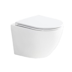 Mereo WC závesné kapotované, Smart Flush RIMLESS, 4490x370x360, keramické, vr. sedátka CSS123 (VSD82T1)