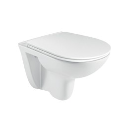 Mereo WC závesné, RIMLESS, 530x355x360, keramické, vr. sedátka CSS123 (VSD81S)