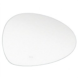 Mereo Zrkadlo elipsa 80x50 cm LED osvetlenie a odhmlievanie (CN184)