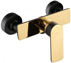 MEXEN - Alfa sprchová batéria, čierna / zlatá (745740-75)