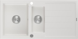 MEXEN - Andres granitový drez 1.5 s odkvapkávačom 1000x500 mm, biela (6515101510-20)