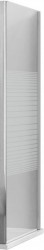 MEXEN - APIA stena 100x190 cm 5mm chróm pásy (840-100-000-01-20)