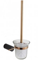 MEXEN - Aron WC kefa, čierna / ružové zlato (7088150-67)