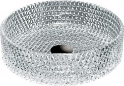 MEXEN - Aura sklenené umývadlo na dosku 39x39, transparent (24013900)