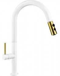 MEXEN - Ava drezová batéria, bielo / zlatá (672800-25)