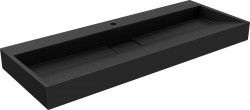 MEXEN - Ava umývadlo na dosku liaty mramor 1/O 120 x 46, čierna (23011271)