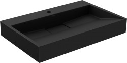 MEXEN - Ava umývadlo na dosku liaty mramor 1/O 70 x 46, čierna (23017071)