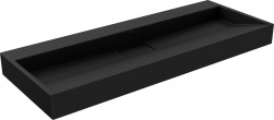 MEXEN - Ava umývadlo na dosku liaty mramor B/O 120 x 46, čierna (23011270)