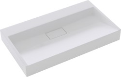 MEXEN - Ava umývadlo na dosku liaty mramor B/O 80 x 46, biela (23018000)