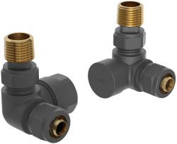 MEXEN - Axiálne radiátorové ventily, antracit (W903-000-66)