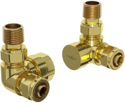 MEXEN - axiálne radiátorové ventily, zlatá (W903-000-50)