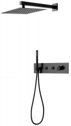 MEXEN - Azul podomietkový sprchový set, čierny (7629-03-70)