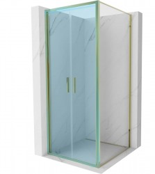 MEXEN - Bočná stena pre Exo 70x200 6mm zlato, transparent (810-070-000-50-00)