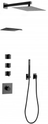 MEXEN - Boka sprchový podomietkový set, čierna (7603-03-70)