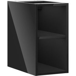 MEXEN - Box-A otvorená skrinka s policou 25, čierna lesk (91AX2-0250-470-0-70)