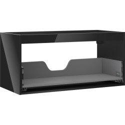 MEXEN - Box-A skrinka pre umývadlo 100, 1 šuplík, čierna lesk (91AX0-1000-470-1-70)