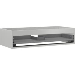 MEXEN - Box-A skrinka pre umývadlo 100, 1 šuplík, šedý mat (91AX0-1000-235-1-62)