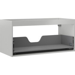 MEXEN - Box-A skrinka pre umývadlo 100, 1 šuplík, sivý mat (91AX0-1000-470-1-62)