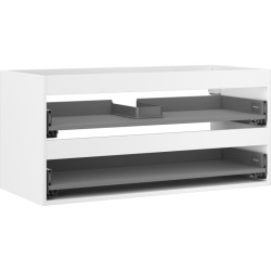 MEXEN - Box-A skrinka pre umývadlo 100, 2 zásuvky, biela mat (91AX0-1000-470-2-01)