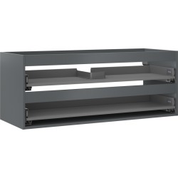 MEXEN - Box-A skrinka pre umývadlo 120, 2 zásuvky, grafit mat (91AX0-1200-470-2-66)