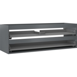 MEXEN - Box-A skrinka pre umývadlo 140, 2 zásuvky, grafit mat (91AX0-1400-470-2-66)