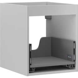 MEXEN - Box-A skrinka pre umývadlo 40, 1 šuplík, sivý mat (91AX0-0400-470-1-62)