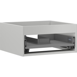 MEXEN - Box-A skrinka pre umývadlo 50, 1 šuplík, sivý mat (91AX0-0500-235-1-62)