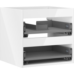 MEXEN - Box-A skrinka pre umývadlo 50, 2 zásuvky, biela lesk (91AX0-0500-470-2-00)