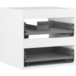 MEXEN - Box-A skrinka pre umývadlo 50, 2 zásuvky, biela mat (91AX0-0500-470-2-01)