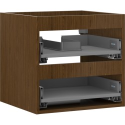 MEXEN - Box-A skrinka pre umývadlo 50, 2 zásuvky, orech (91AX0-0500-470-2-86)