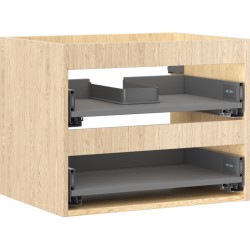 MEXEN - Box-A skrinka pre umývadlo 60, 2 zásuvky, dub (91AX0-0600-470-2-81)