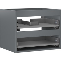 MEXEN - Box-A skrinka pre umývadlo 60, 2 zásuvky, grafit mat (91AX0-0600-470-2-66)