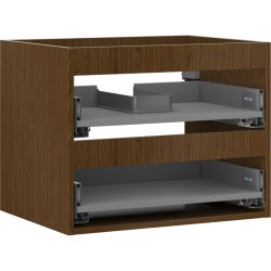 MEXEN - Box-A skrinka pre umývadlo 60, 2 zásuvky, orech (91AX0-0600-470-2-86)