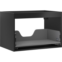 MEXEN - Box-A skrinka pre umývadlo 70, 1 šuplík, čierna mat (91AX0-0700-470-1-71)