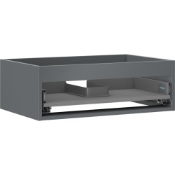 MEXEN - Box-A skrinka pre umývadlo 70, 1 šuplík, grafit mat (91AX0-0700-235-1-66)