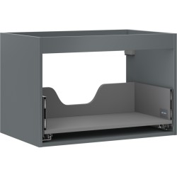 MEXEN - Box-A skrinka pre umývadlo 70, 1 šuplík, grafit mat (91AX0-0700-470-1-66)