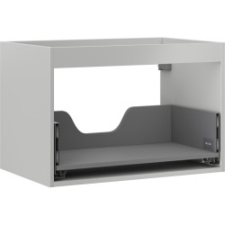 MEXEN - Box-A skrinka pre umývadlo 70, 1 šuplík, sivý mat (91AX0-0700-470-1-62)