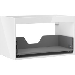 MEXEN - Box-A skrinka pre umývadlo 80, 1 šuplík, biela lesk (91AX0-0800-470-1-00)