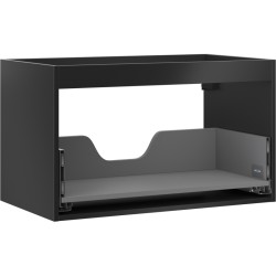 MEXEN - Box-A skrinka pre umývadlo 80, 1 šuplík, čierna mat (91AX0-0800-470-1-71)
