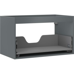MEXEN - Box-A skrinka pre umývadlo 80, 1 šuplík, grafit mat (91AX0-0800-470-1-66)