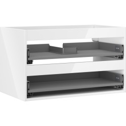 MEXEN - Box-A skrinka pre umývadlo 80, 2 zásuvky, biela lesk (91AX0-0800-470-2-00)