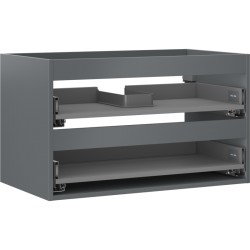 MEXEN - Box-A skrinka pre umývadlo 80, 2 zásuvky, grafit mat (91AX0-0800-470-2-66)